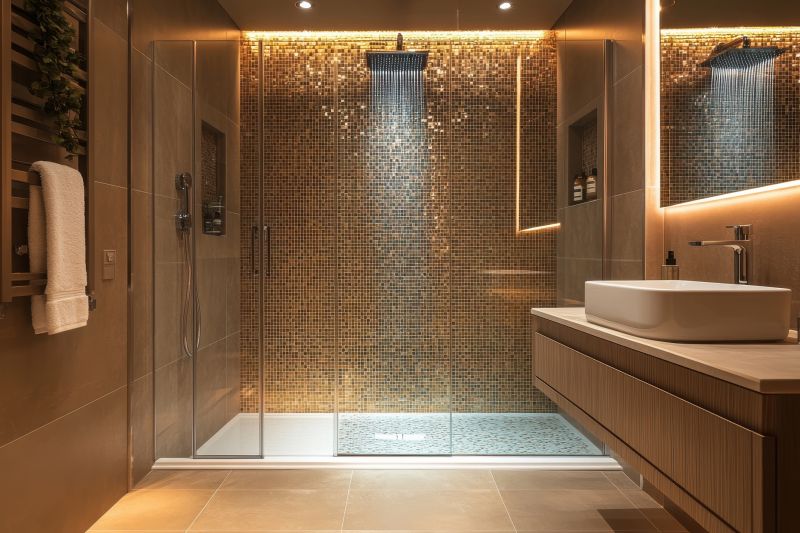 Luxurious Bathroom with Ambient Lighting